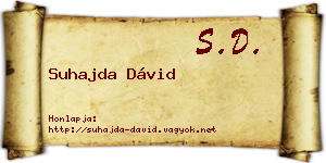 Suhajda Dávid névjegykártya